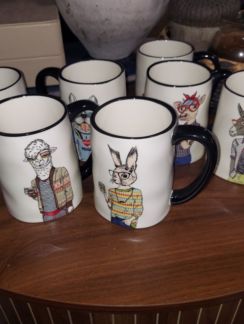 7 Signature Hipster Animal Mugs